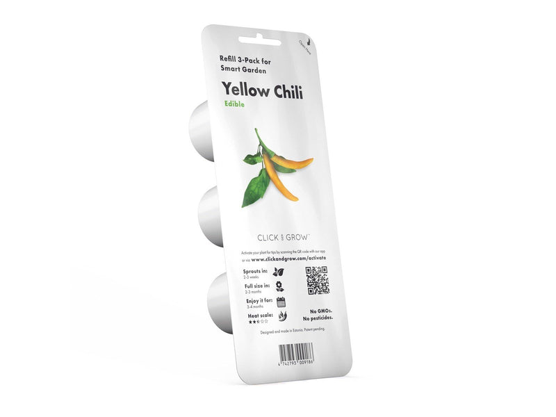 Click & Grow - Smart Garden Refill 3-pack Yellow Chili Pepper