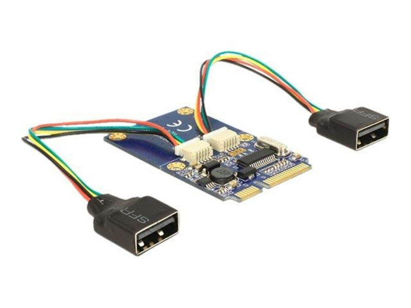 DeLOCK MiniPCIe I/O PCIe full size 2 x USB 2.0
