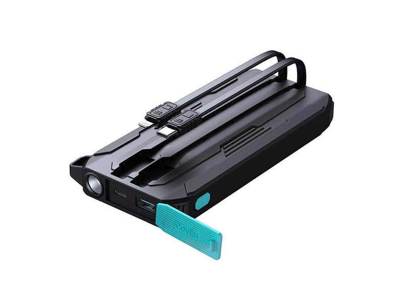 Joyroom Powerbank JR-L017 10000mAh 22.5W with Lightning + USB-C cable (black) Powerbank (Akku) - schwarz - 10000 mAh
