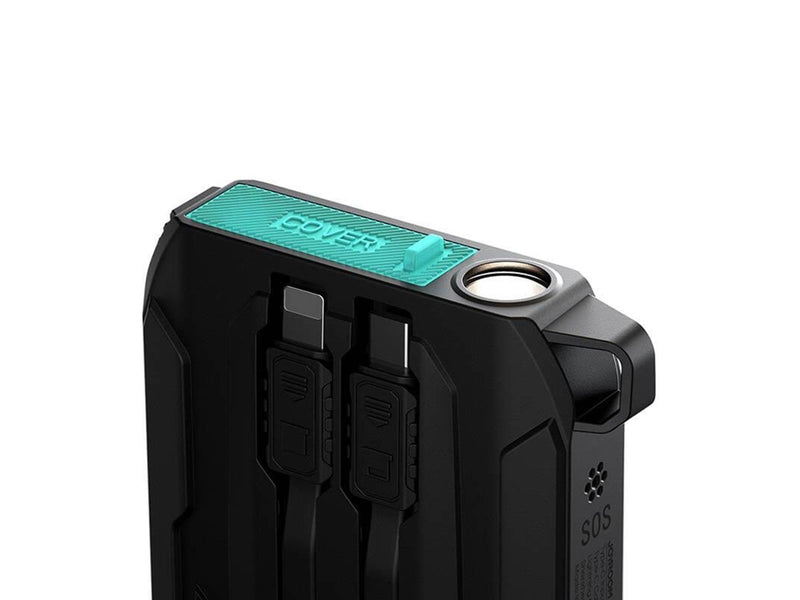 Joyroom Powerbank JR-L017 10000mAh 22.5W with Lightning + USB-C cable (black) Powerbank (Akku) - schwarz - 10000 mAh