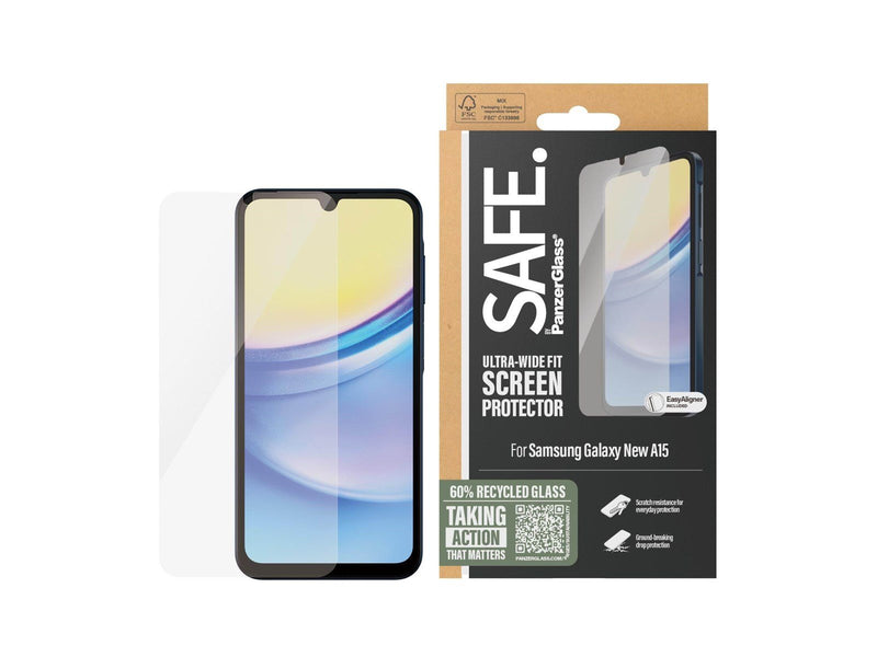 SAFE. by PanzerGlass Screen Protector Samsung Galaxy A16 | A16 5G | Ultra-Wide Fit