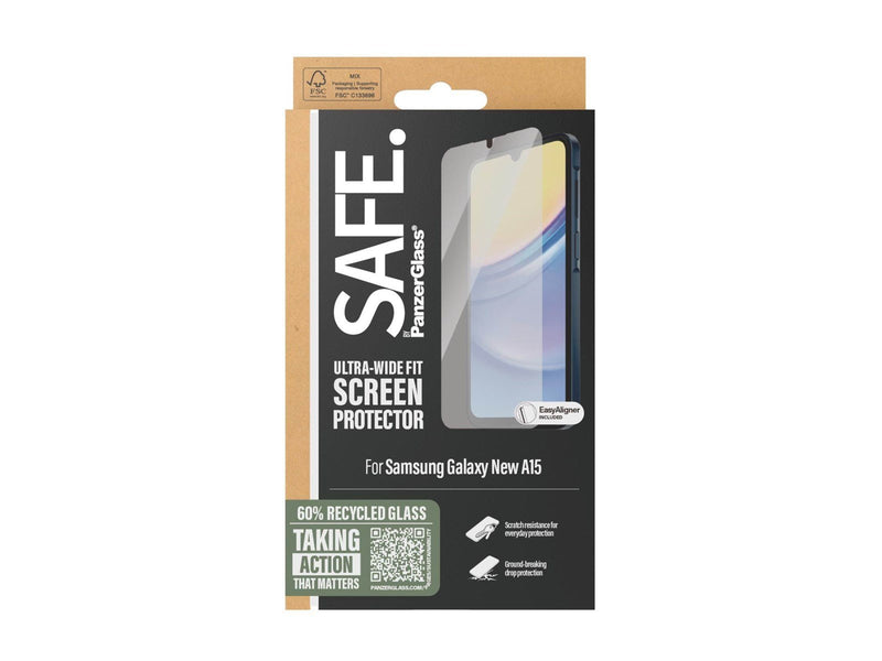 SAFE. by PanzerGlass Screen Protector Samsung Galaxy A16 | A16 5G | Ultra-Wide Fit