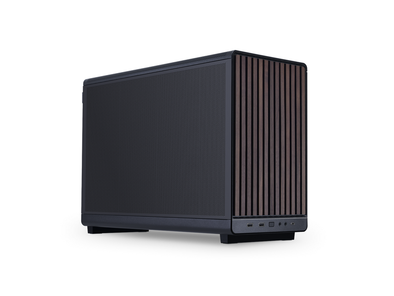 Lian Li DAN cases A3-mATX Wood edition (Walnut) - Gehäuse - Minitower - Schwarz