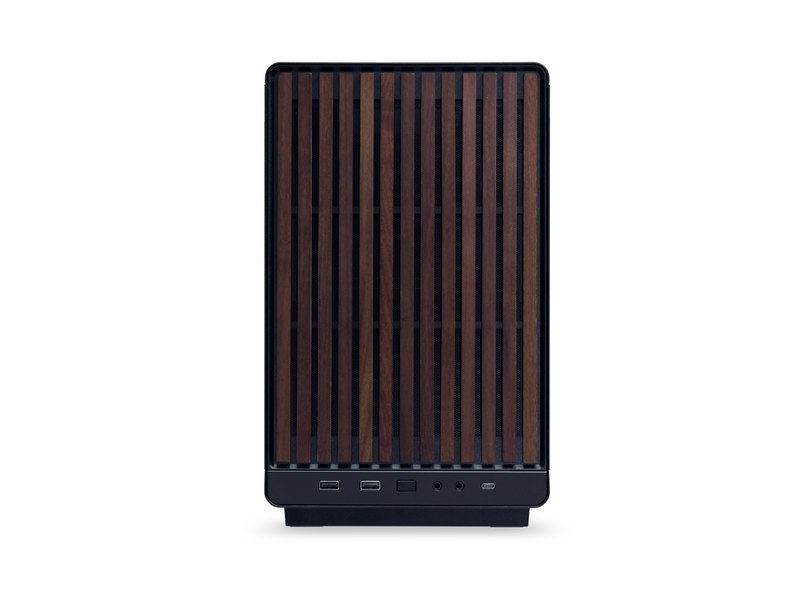 Lian Li DAN cases A3-mATX Wood edition (Walnut) - Gehäuse - Minitower - Schwarz