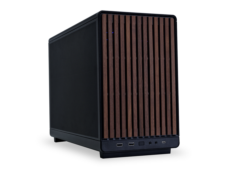Lian Li DAN cases A3-mATX Wood edition (Walnut) - Gehäuse - Minitower - Schwarz
