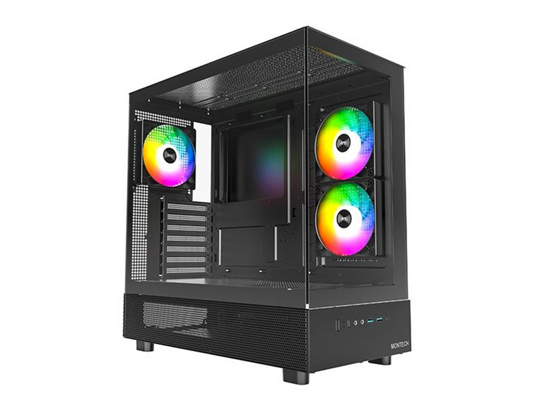 Montech XR TG - Gehäuse - Miditower - Schwarz