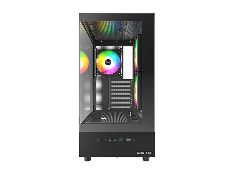 Montech XR TG - Gehäuse - Miditower - Schwarz