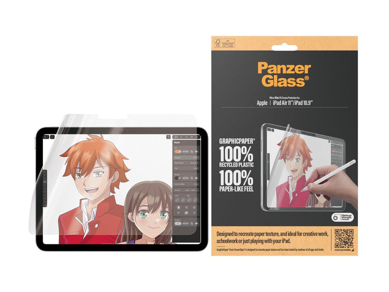 PanzerGlass GraphicPaper® Screen Protector iPad Air 11'' (2024-2025) | iPad 10.9'' (2022) | iPad 11'' (2025) | Ultra-Wide Fit