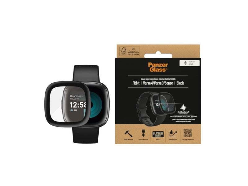 PanzerGlass Fitbit Versa 4 | Versa 3 | Sense | Screen Protector Glass