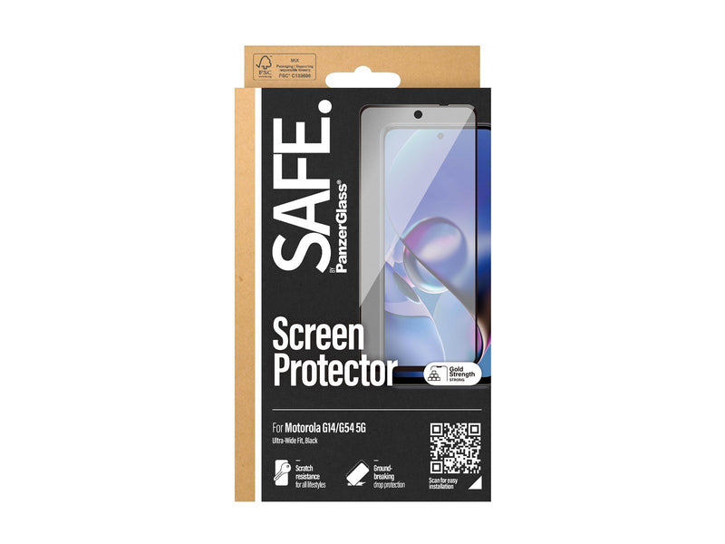 SAFE. by PanzerGlass Screen Protector Motorola G14 4G | G54 5G | Ultra-Wide Fit