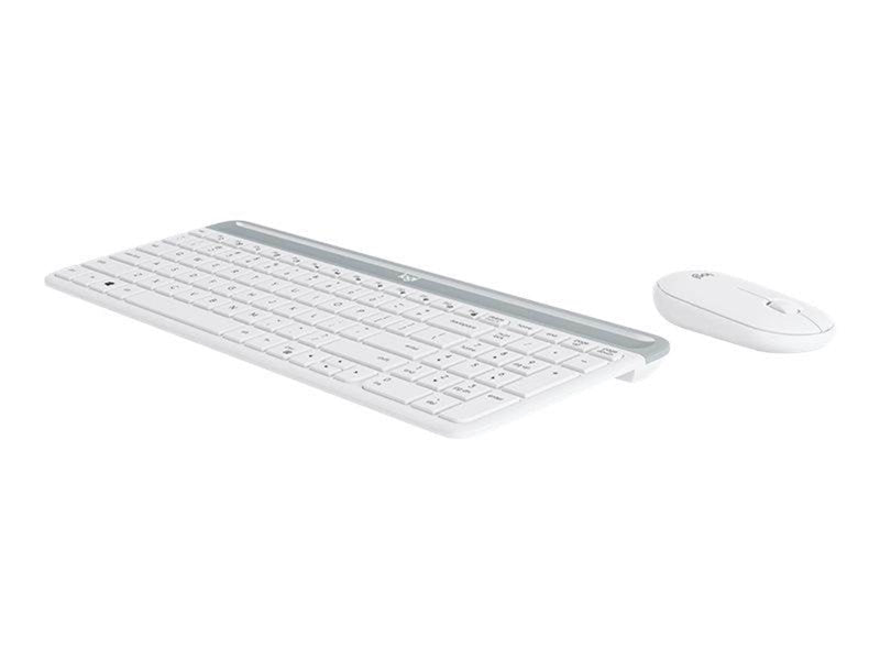 Logitech Slim Wireless Combo MK470 - Tastatur & Maus Set - Italienisch - Grau