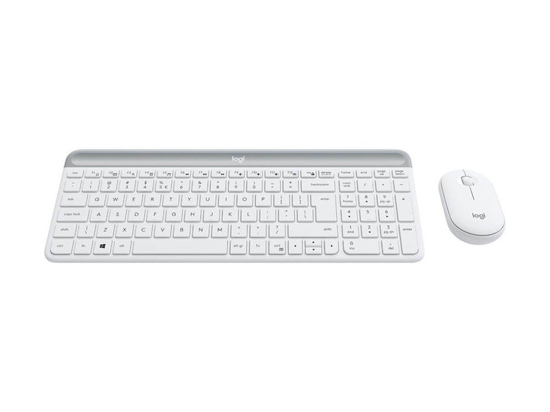 Logitech Slim Wireless Combo MK470 - Tastatur & Maus Set - Italienisch - Grau
