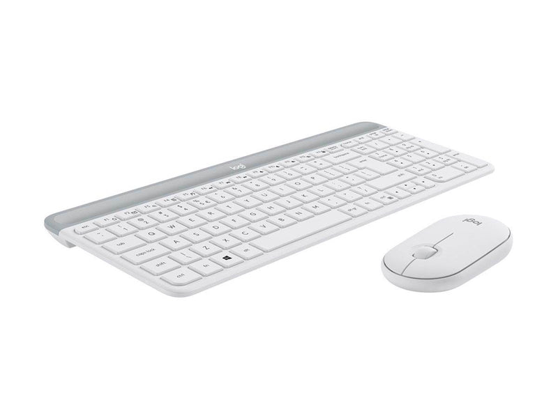 Logitech Slim Wireless Combo MK470 - Tastatur & Maus Set - Italienisch - Grau