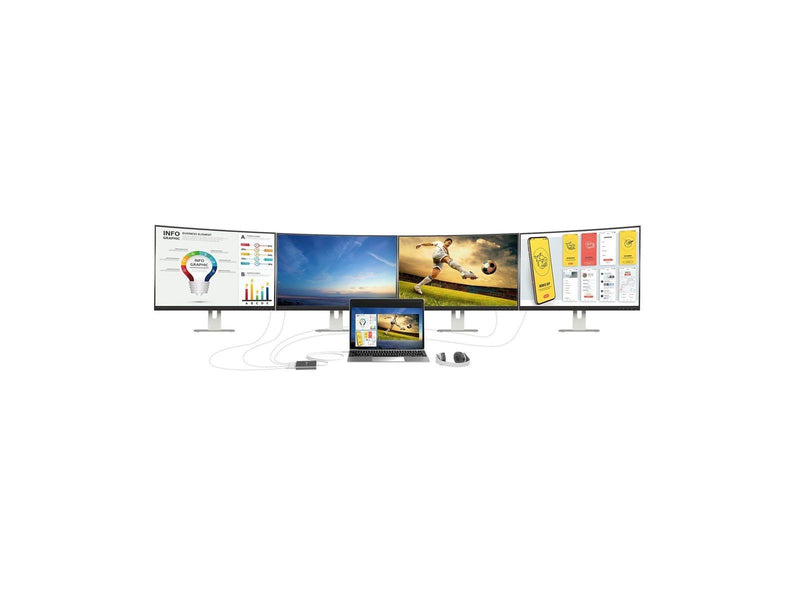 j5create USB-C to 4-Port HDMI Multi Monitor Adapter