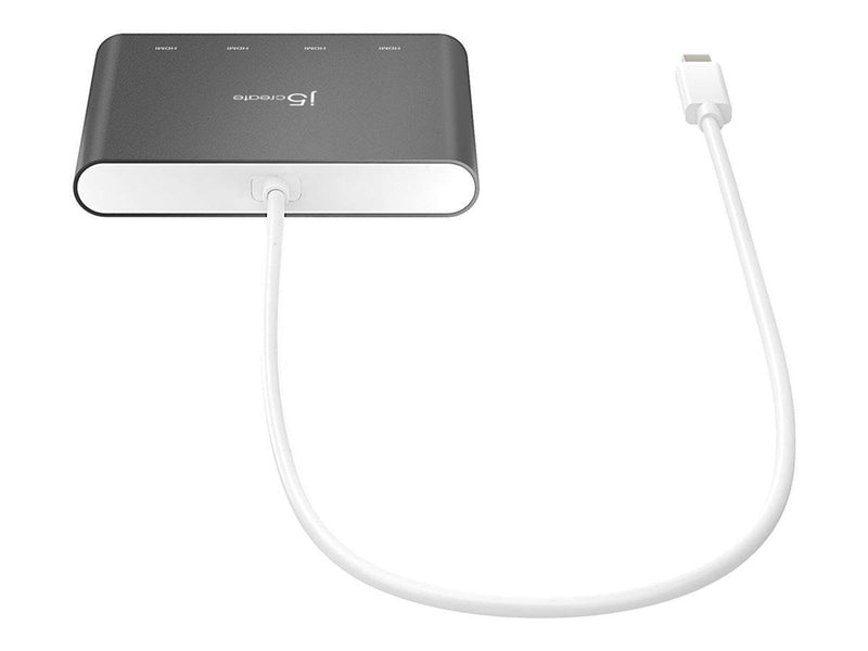 j5create USB-C to 4-Port HDMI Multi Monitor Adapter