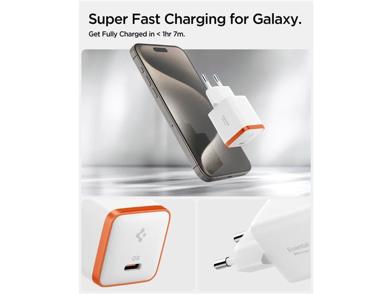 Spigen Essential 30W Wall Charger EE301EU - White