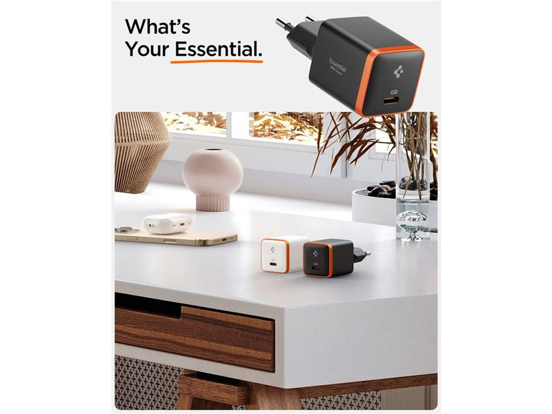 Spigen Essential 30W Wall Charger EE301EU - Black