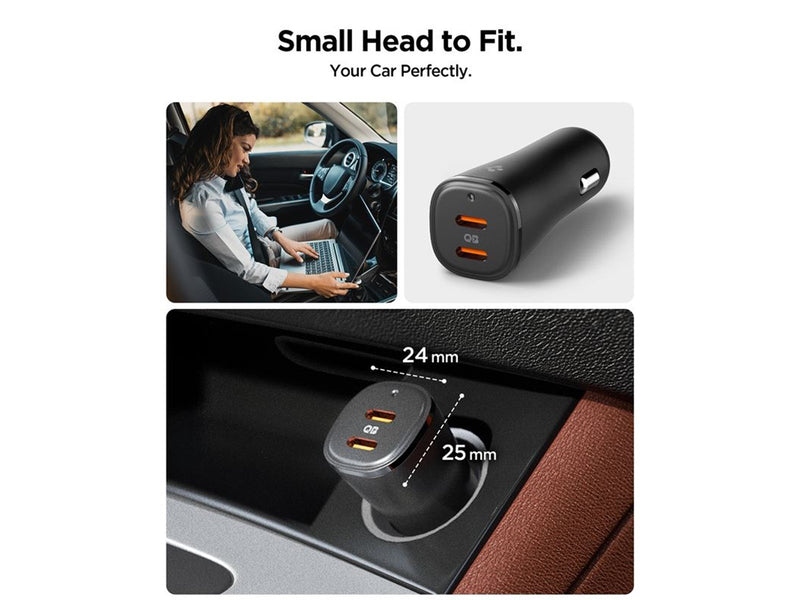 Spigen Essential 50W Car Charger EV502 - Black