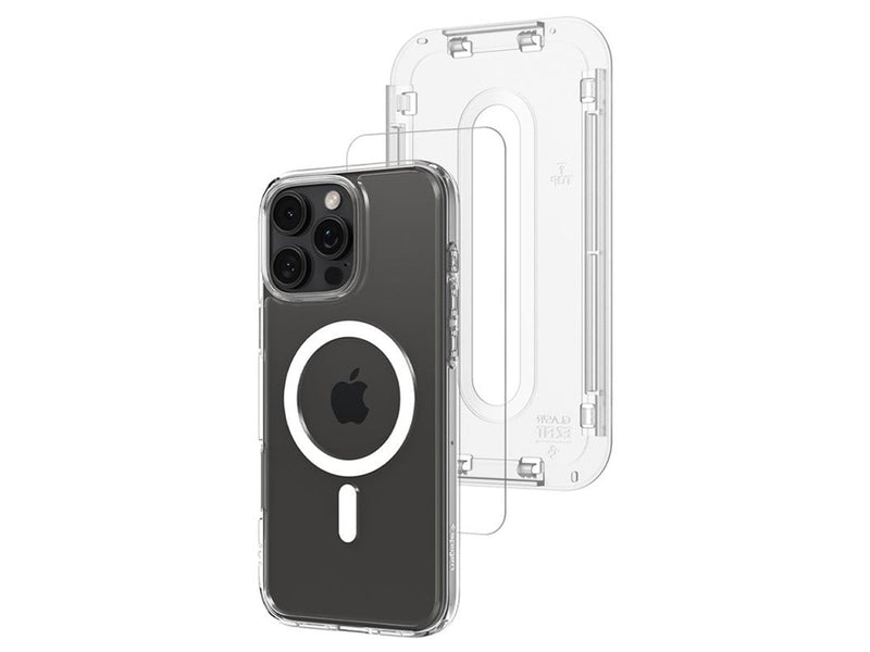 Spigen Ultra Hybrid MagSafe white + Glass tR EZ Fit Pack - iPhone 16 Pro Max