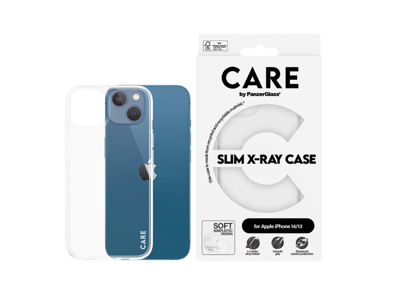 CARE by PanzerGlass Fashionable Case Transparent X-Ray Soft Basic iPhone 14 | 13