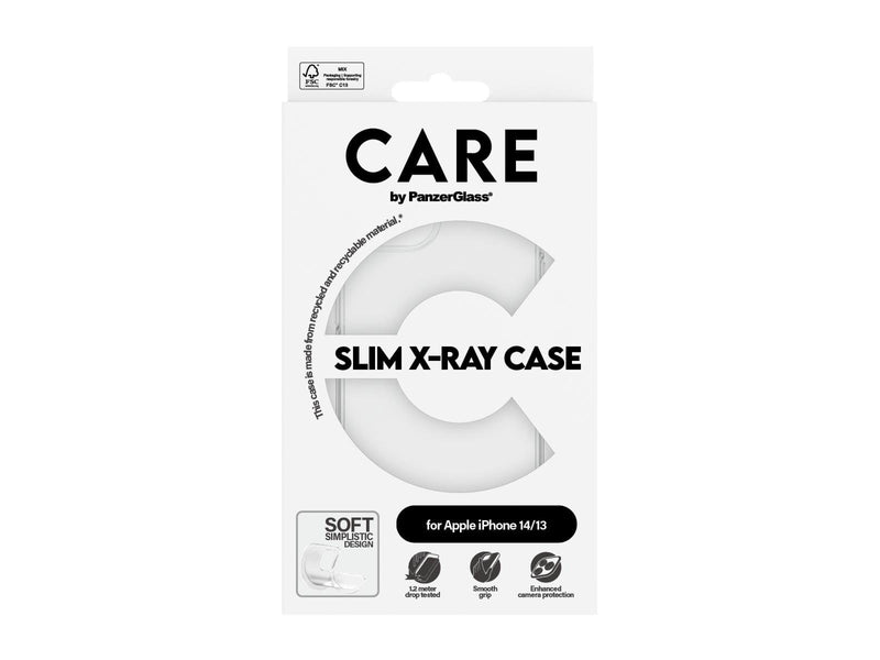 CARE by PanzerGlass Fashionable Case Transparent X-Ray Soft Basic iPhone 14 | 13