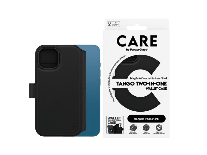 CARE by PanzerGlass Feature Case Tango Two-in-One Wallet w. MagSafe iPhone 14 | 13