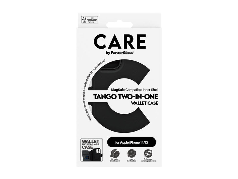 CARE by PanzerGlass Feature Case Tango Two-in-One Wallet w. MagSafe iPhone 14 | 13