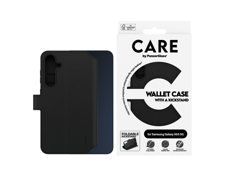 CARE by PanzerGlass Feature Wallet Case w. Kickstand Samsung Galaxy A55 5G