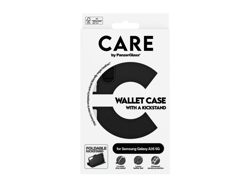 CARE by PanzerGlass Feature Wallet Case w. Kickstand Samsung Galaxy A35 5G