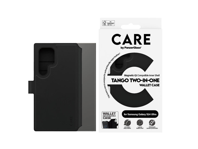 CARE by PanzerGlass Feature Case Tango Two-in-One Wallet w. QI Compatible Samsung Galaxy S24 Ultra