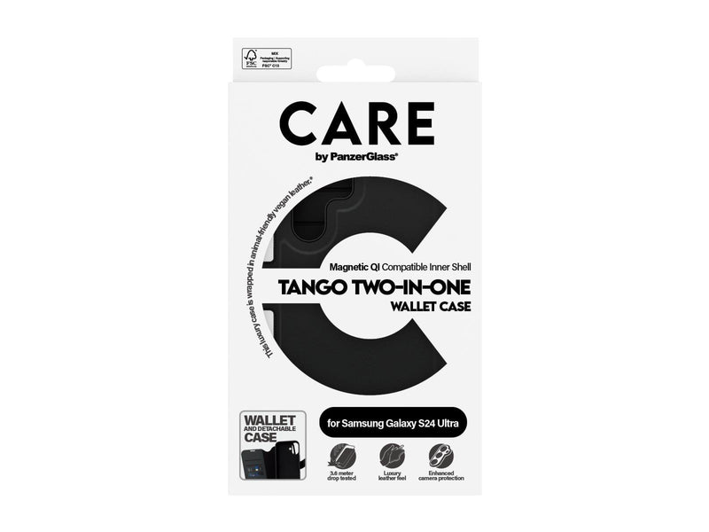 CARE by PanzerGlass Feature Case Tango Two-in-One Wallet w. QI Compatible Samsung Galaxy S24 Ultra