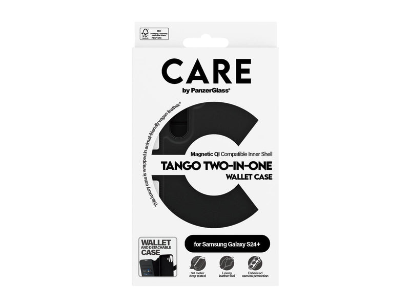 CARE by PanzerGlass Feature Case Tango Two-in-One Wallet w. QI Compatible Samsung Galaxy S24+