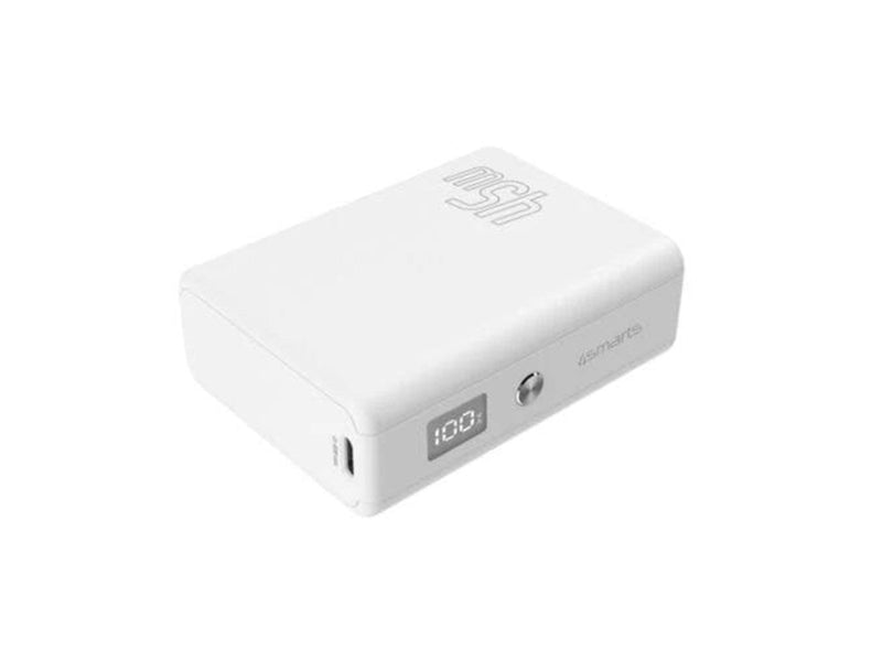 4smarts Power Bank Pocket Slim - 10.000 mAh Powerbank (Akku) - Weiß - 10000 mAh