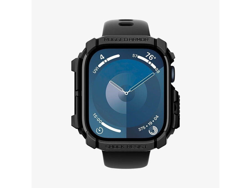 Spigen Rugged Armor matte black - Apple Watch 10 46mm