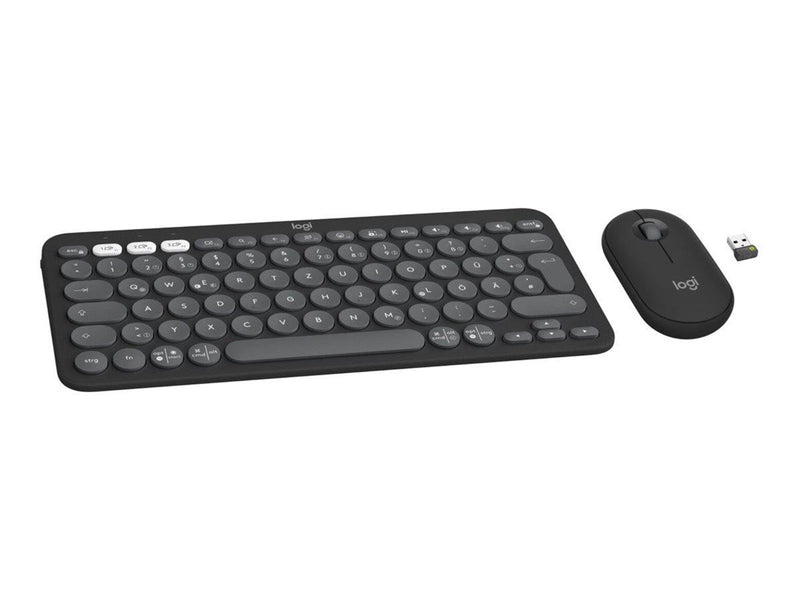 Logitech Pebble 2 Combo - Tastatur & Maus Set - Universal - Grau