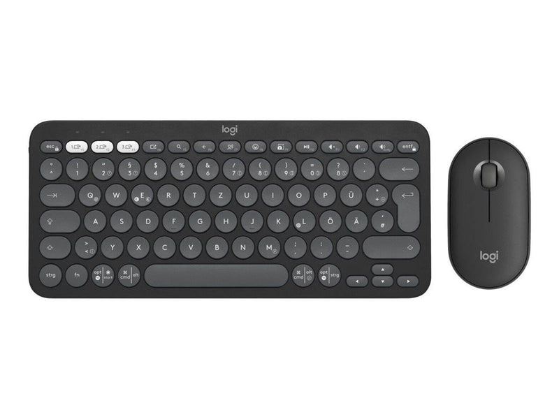 Logitech Pebble 2 Combo - Tastatur & Maus Set - Universal - Weiss