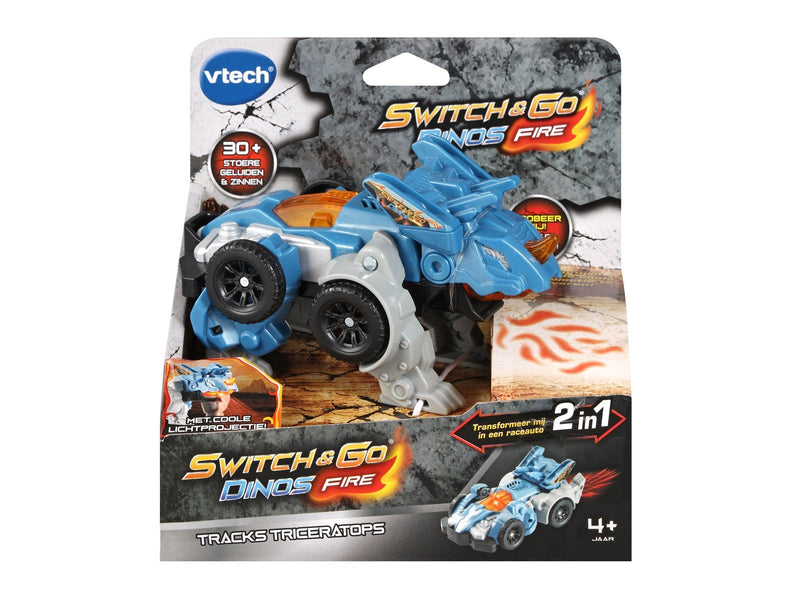 VTech Switch & Go Dino - Fire Tracks the Triceraptops
