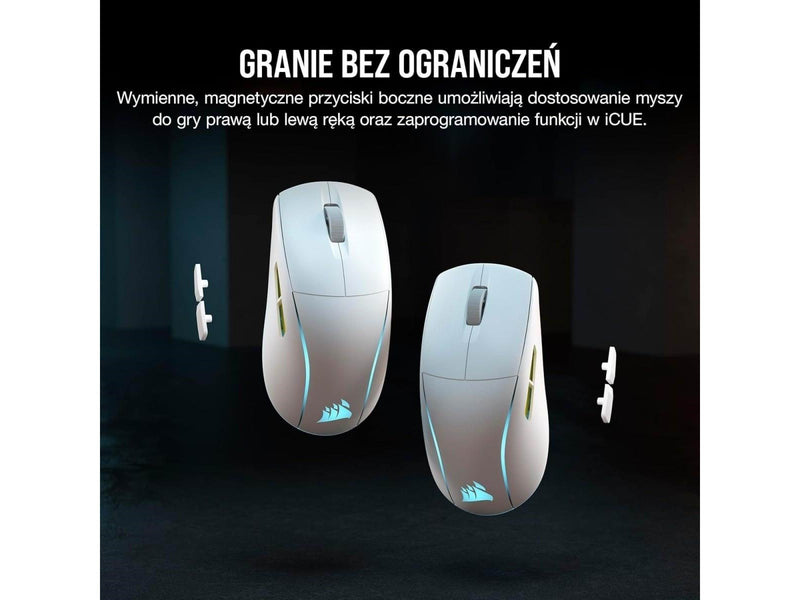 Corsair M75 Lightweight RGB - Gaming Maus (Weiß mit RGB Licht)