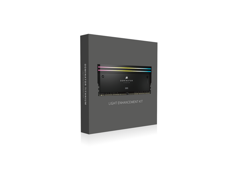Corsair Dominator Titanium DDR5 Light Enhancement Kit - Schwarz mit RGB