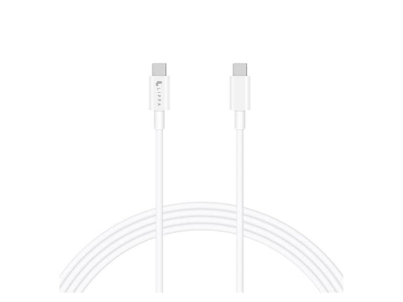 Lippa USB-C to USB-C 60W cable 1m White