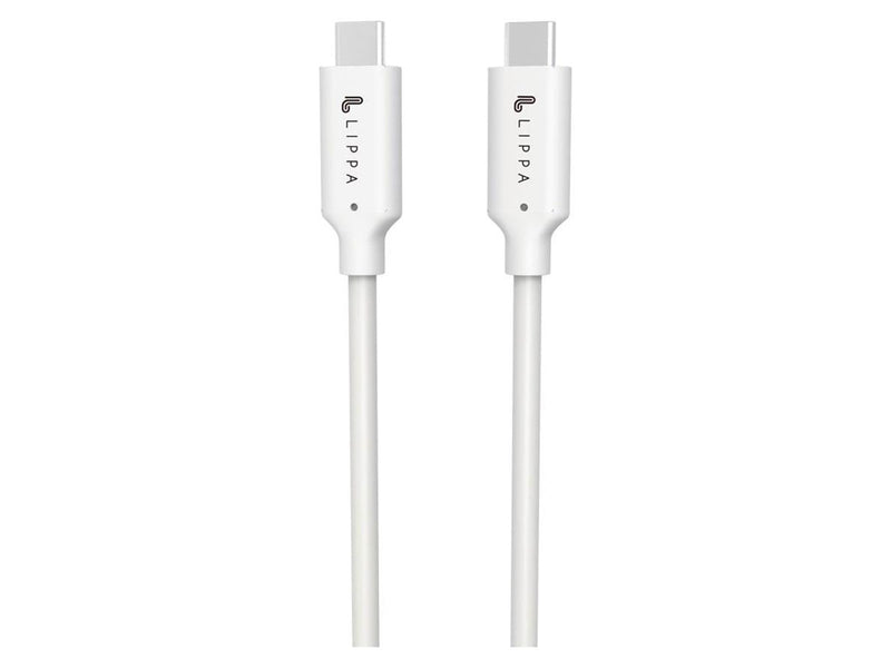 Lippa USB-C to USB-C 100W 10Gbps cable 2m White