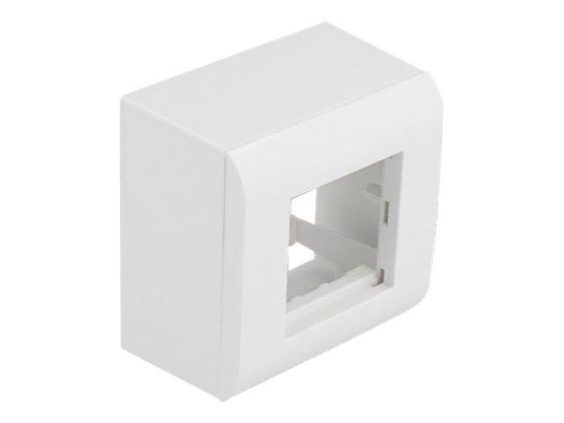 DeLOCK Easy 45 - Surface Mounted Box - White RAL 9003