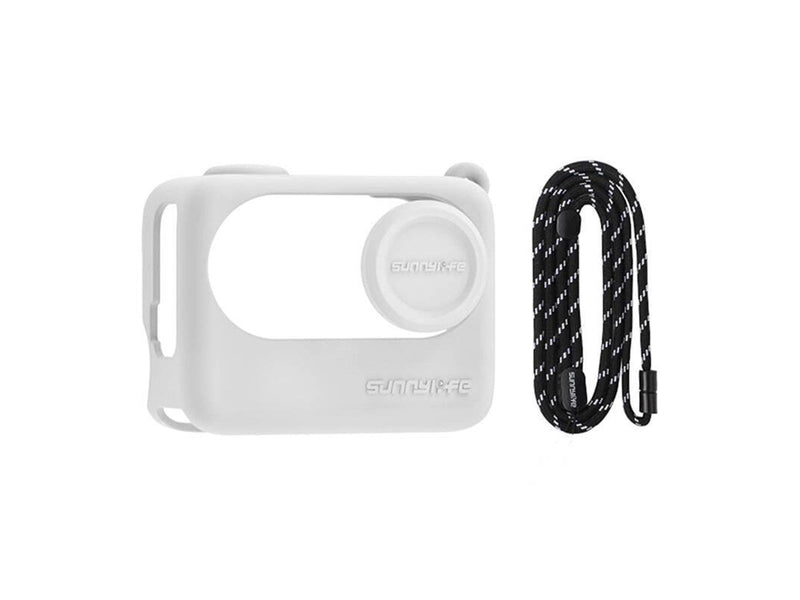 Sunnylife Lanyard + Silicone Case for Insta360 GO 3S (white)