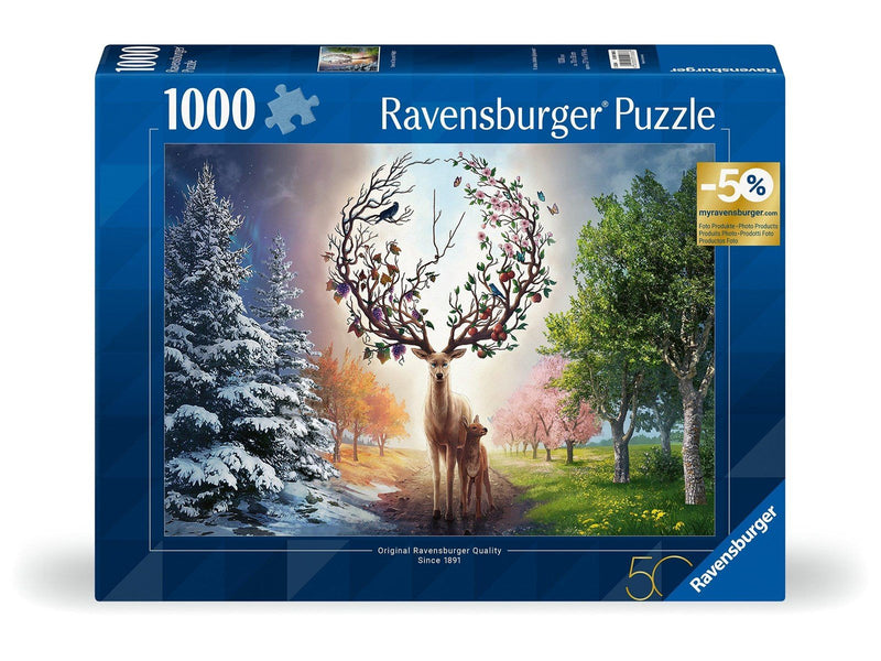 Ravensburger Puzzle The magical deer and the four seasons 1000p