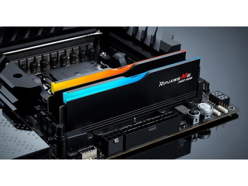 G.Skill Ripjaws M5 Neo RGB DDR5-6400 - 32GB - CL32 - Dual Channel (2 pcs) - AMD EXPO - Schwarz mit RGB