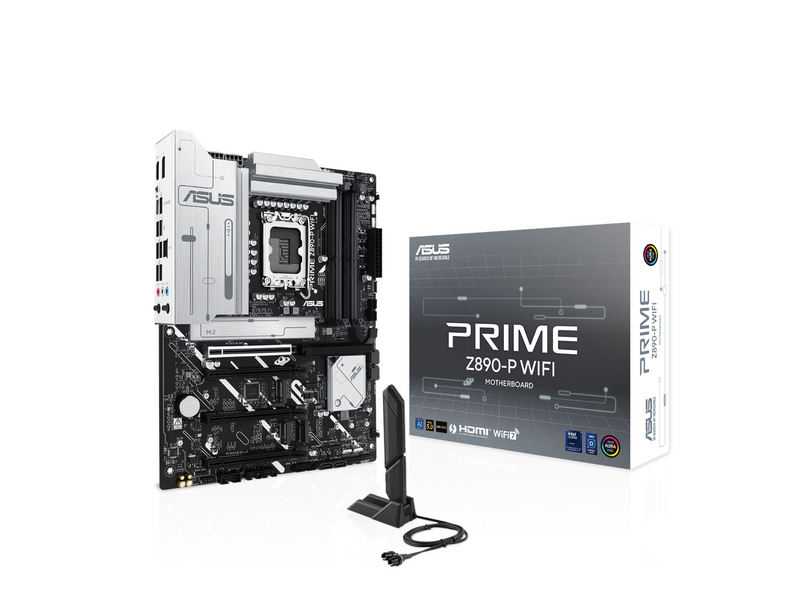 ASUS PRIME Z890-P WIFI Mainboard - Intel Z890 - Intel LGA1851 socket - DDR5 RAM - ATX