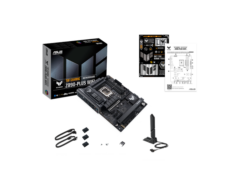 ASUS TUF GAMING Z890-PLUS WIFI Mainboard - Intel Z890 - Intel LGA1851 socket - DDR5 RAM - ATX