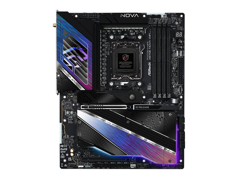 ASRock X870E NOVA WIFI Mainboard - AMD X870E - AMD AM5 socket - DDR5 RAM - ATX