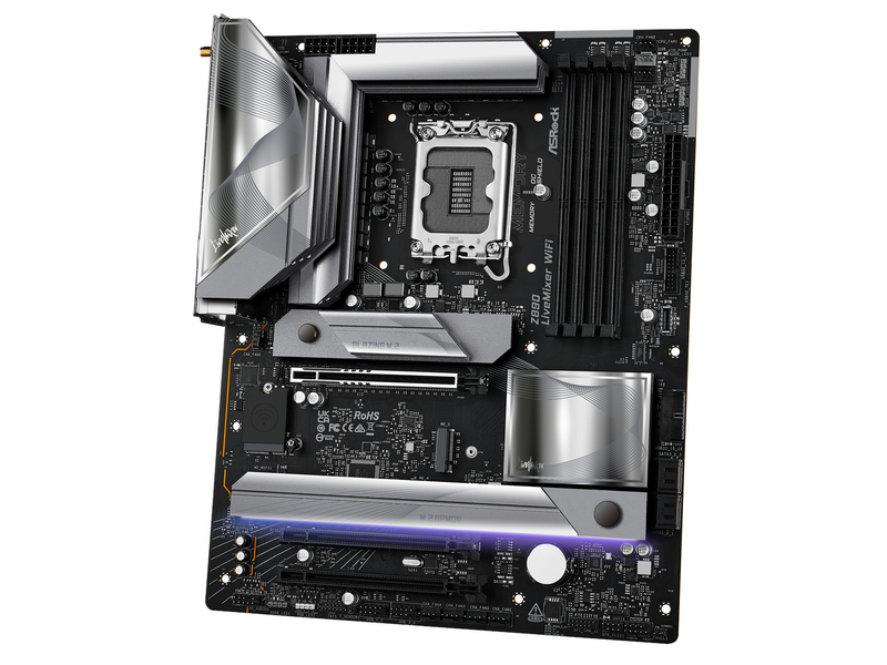 ASRock Z890 LIVEMIXER WIFI Mainboard - Intel Z890 - Intel LGA1851 socket - DDR5 RAM - ATX
