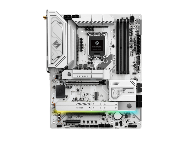 ASRock Z890 STEEL LEGEND WIFI Mainboard - Intel Z890 - Intel LGA1851 socket - DDR5 RAM - ATX